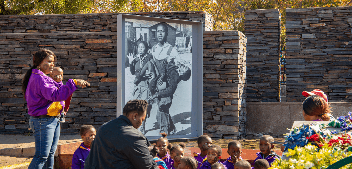 History picture being shown at One World Link's Sankofa Leadership Development Program in Atlanta